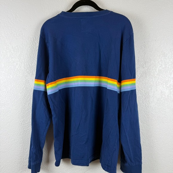 Vintage‎ VTG 90's Wilbur Soot Long Sleeve T Shirt Rainbow Stripe Graphic Print - Picture 4 of 4